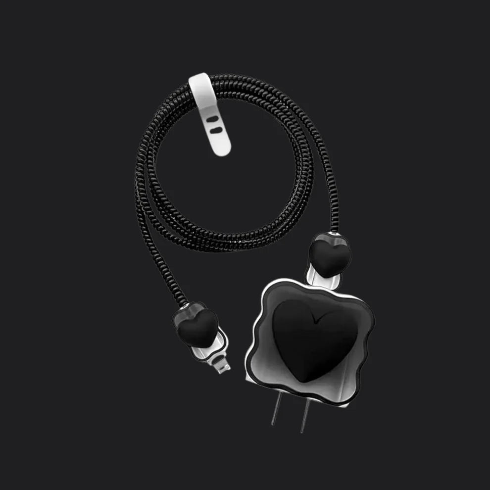 Black Heart Charger Protecter