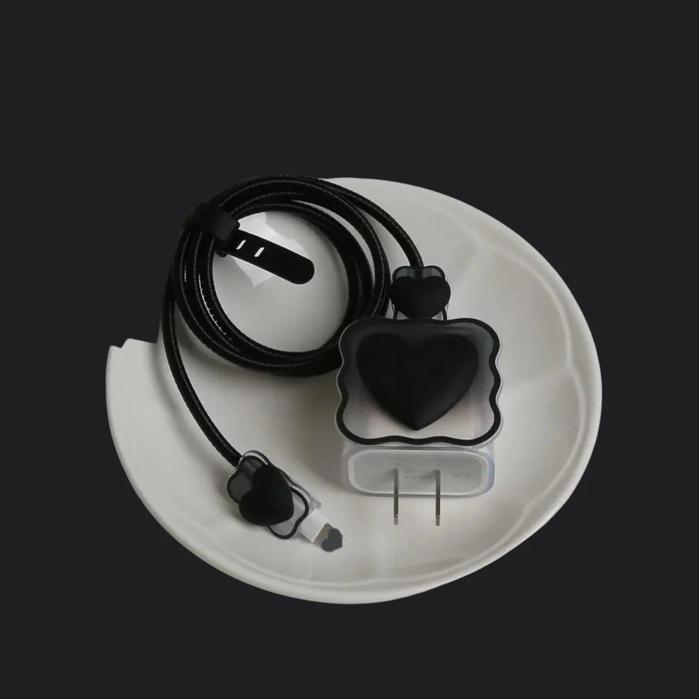 Black Heart Charger Protecter