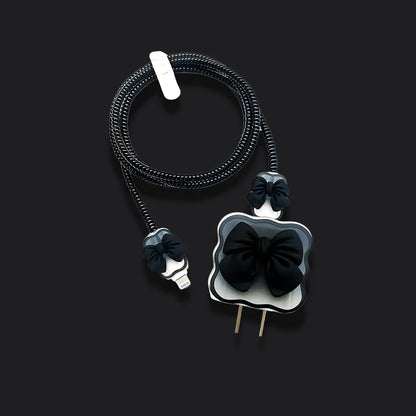 Black Bow Charger Protector